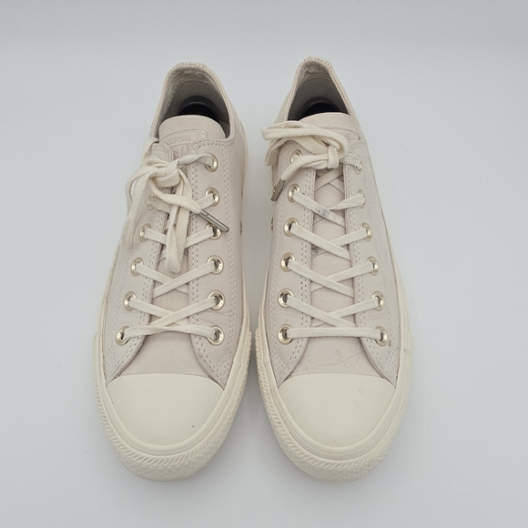 Converse All Star Blocked Nubuck CTAS Ox Egret Driftwood Light Grey Unisex 6M|8W - Picture 5 of 12